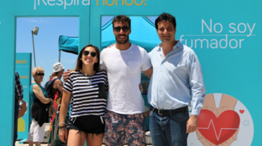 Abad encabezó una campaña para prevenir enfermedades respiratorias