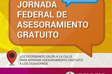 Los escribanos bonaerenses realizarán una jornada de asesoramiento gratuito