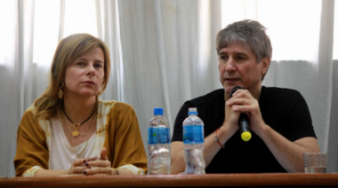 Junto a Saintout, Boudou encabezó un acto en La Plata