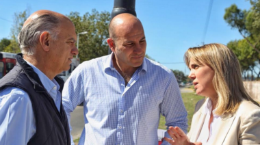 Molina, Grindetti y González recorrieron las obras en el Belgrano