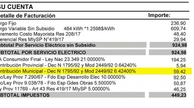 Ya no podrán cobrar tasas ni adicionales en las facturas de luz