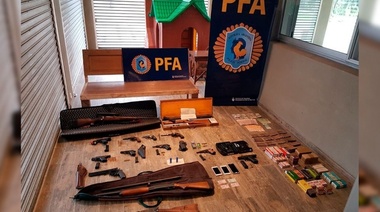 César Melazo tenía un arsenal en su casa