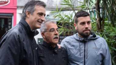 Lucas Delfino realizó un timbreo junto a Esteban Bullrich y Juan Curutchet