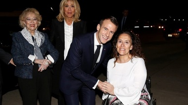 G-20: Macron arribó al país y Michetti no estaba para recibirlo