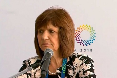 G20: Bullrich manifestó que espera una jornada "en paz y sin violencia"