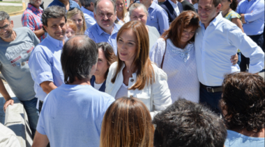 Vidal inauguró obras hidráulicas en el Arroyo El Gato