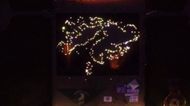 La Plata iluminó el mural de las Islas Malvinas más grande de Latinoamérica