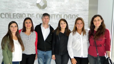 Directivos del Colegio de Odontólogos recibieron a Lorena Riesgo