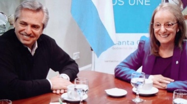 Tras el anuncio, Alberto Fernández se reunió con Alicia Kirchner