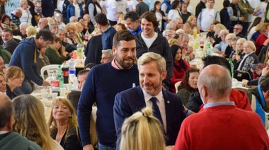 Junto a Frigerio, Lucas Delfino lanzó su campaña en Hurlingham