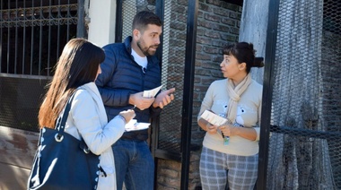 Lucas Delfino sigue recorriendo los barrios de Hurlingham