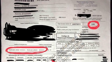 Comenzaron a llegar las facturas de luz con valor cero