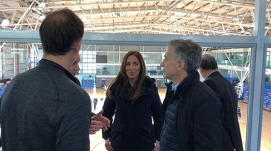 Macri y Vidal visitaron un centro de entrenamiento de alto rendimiento en Bahía Blanca