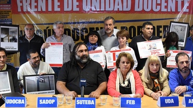 Los gremios docentes piden que se active la cláusula gatillo mensualmente