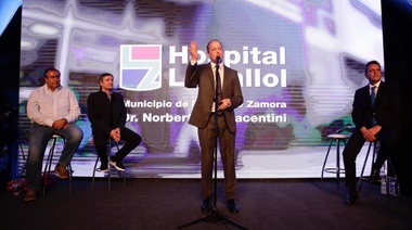 Insaurralde inauguró el Hospital Llavallol junto a Máximo Kirchner y Sergio Massa