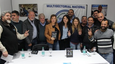 Florencia Saintout se reunió con referentes sindicales