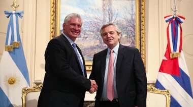 Alberto Fernández se reunió con el presidente de Cuba