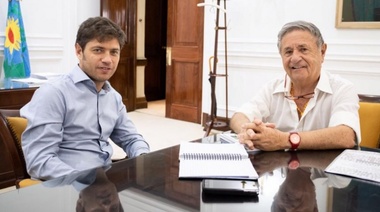 Eduardo Duhalde visitó a Kicillof en Gobernación
