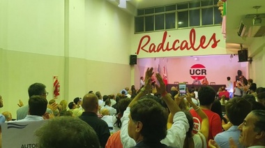 Radicales oficialistas y disidentes se trenzaron a golpes en el Comité Nacional