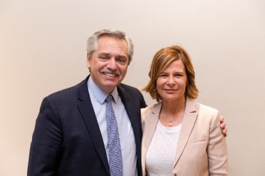 Alberto Fernández se reunió con la candidata a intendenta Florencia Saintout