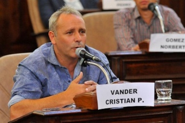 Cristian Vander presidirá el bloque de concejales del Frente de Todos