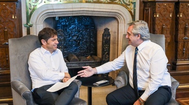 Kicillof planteó el reclamo por el Fondo del Conurbano en la reunión con Alberto