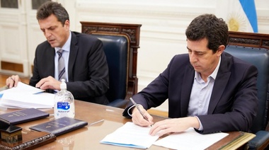 Wado de Pedro y Massa firmaron convenio para identificación digital de diputados en sesiones virtuales