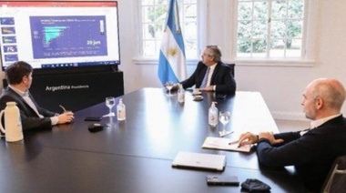 Alberto se reúne con Kicillof y Larreta para definir la nueva fase