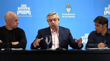 Alberto Fernández recibe a Larreta y Kicillof para anunciar la nueva cuarentena