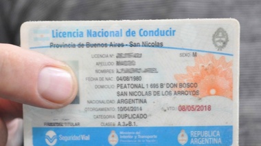 La Dirección de Seguridad Vial prorrogó por un año el vencimiento de licencias