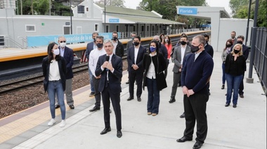 Meoni encabezó la inauguración de la Estación Florida