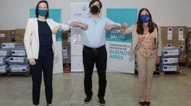 Nicolás Kreplak agradeció la donación de insumos de la Unión Europea