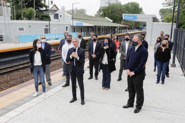 Meoni encabezó la inauguración de la Estación Florida