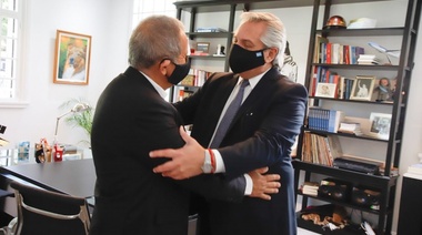 Fernández se reunió con el secretario general de La Bancaria, Sergio Palazzo