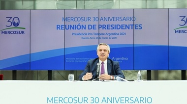 Alberto Fernández defendió el Mercosur 