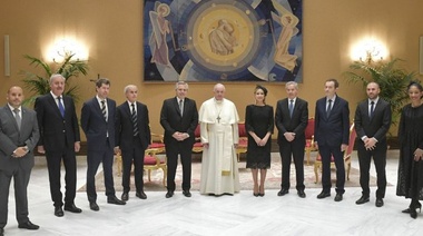 La comitiva argentina se reunió con el Papa