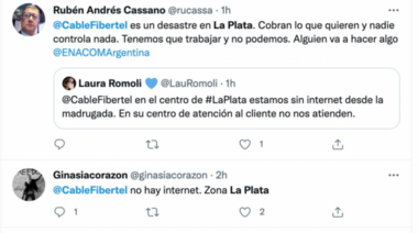 Se volvió a caer el servicio de internet y estallaron las redes contra la empresa Cablevisión-Fibertel