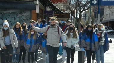 Después de dos años volvió este fin de semana el turismo estudiantil a Bariloche