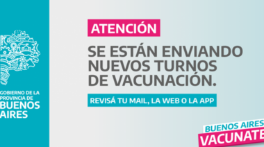 El Gobierno bonaerense envió 47 mil turnos para vacunar contra el coronavirus a niños de 3 a 11 años
