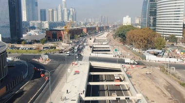 Por obras en la Autopista Buenos Aires- La Plata, habilitan el tránsito liviano en el Paseo Del Bajo