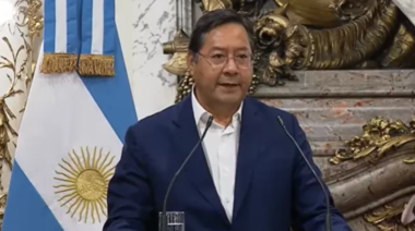 Luis Arce: "Vinimos a sellar algunos acuerdos para poner fin a ciertas turbulencias"