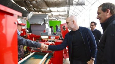 Garro y Rodríguez Larreta recorrieron el cordón productivo de La Plata