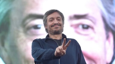 Máximo Kirchner encabeza un acto del PJ