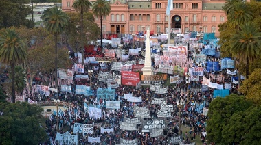 El Frente Unidad Piquetera marcha a Plaza de Mayo