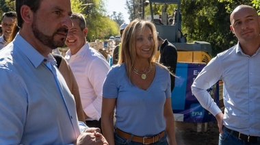 Galmarini, Sujarchuk y Carlos Ramil recorrieron una importante obra de agua potable en Escobar