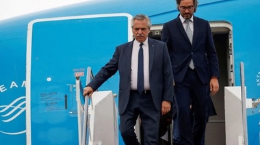 Alberto Fernández regresó al país tras la gira internacional