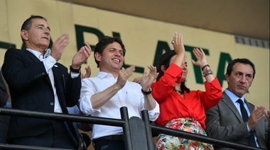 Kicillof inaugura una obra en la Ruta Nacional Nº3