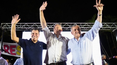 Gerardo Morales se mostró con Manes y dijo que "el modelo de los planes no va más"