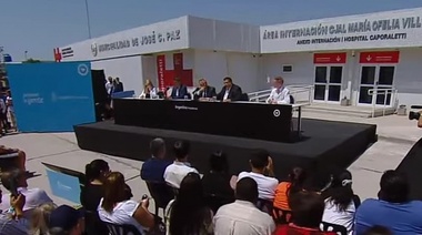 Alberto Fernández inauguró la ampliación del Hospital Caporaletti en José C. Paz