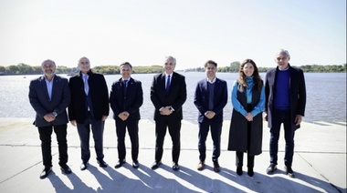 Fernández y Kicillof anunciaron las obras de dragado del Canal Magdalena